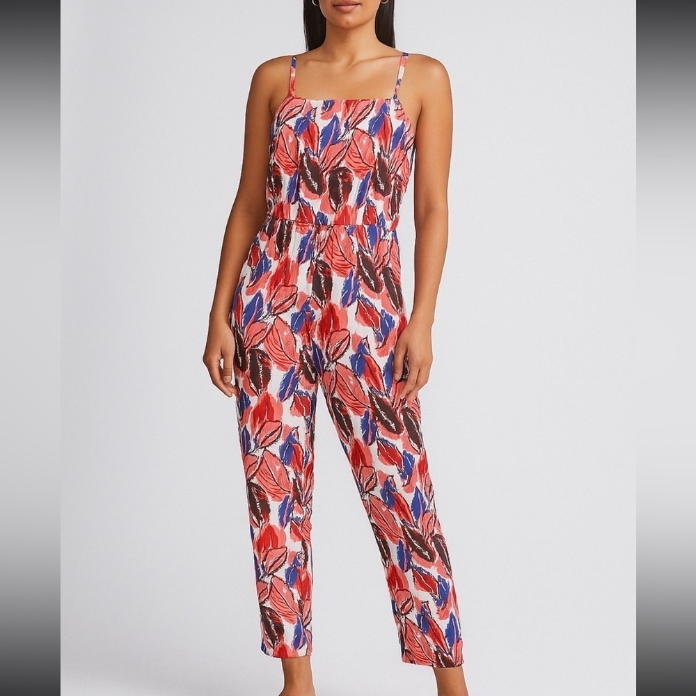 Lili Sidonio x Molly Bracken Leaf Floral Jumpsuit